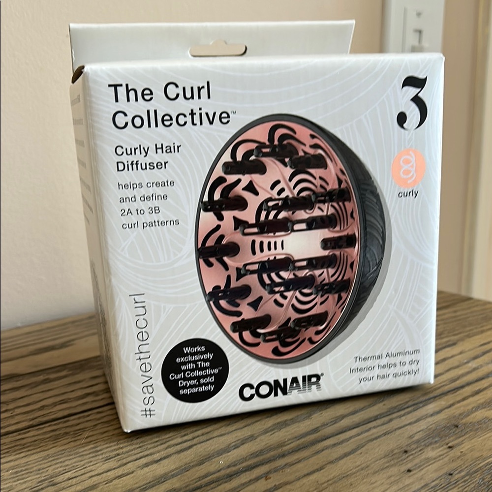 Conair Pink Curly Hair Diffuser never used